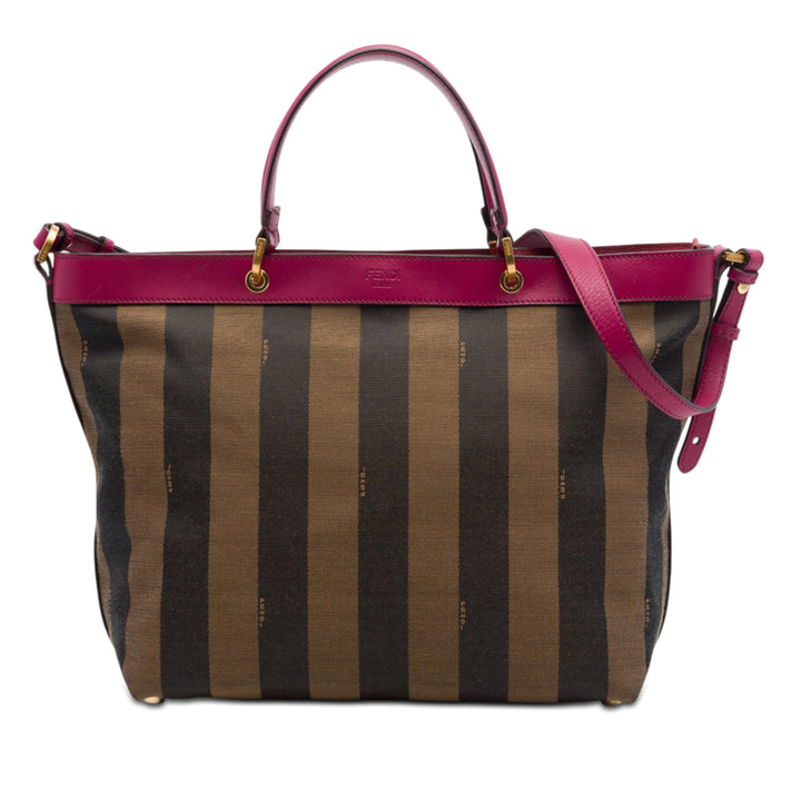 Fendi Large Pequin Toile Sac
