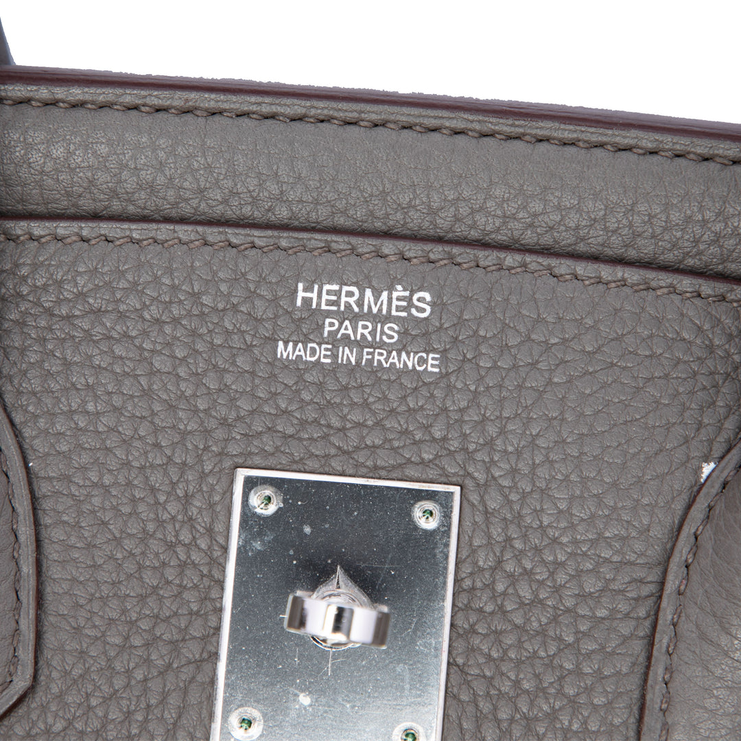 Hermès Clemence Birkin Retourne 35