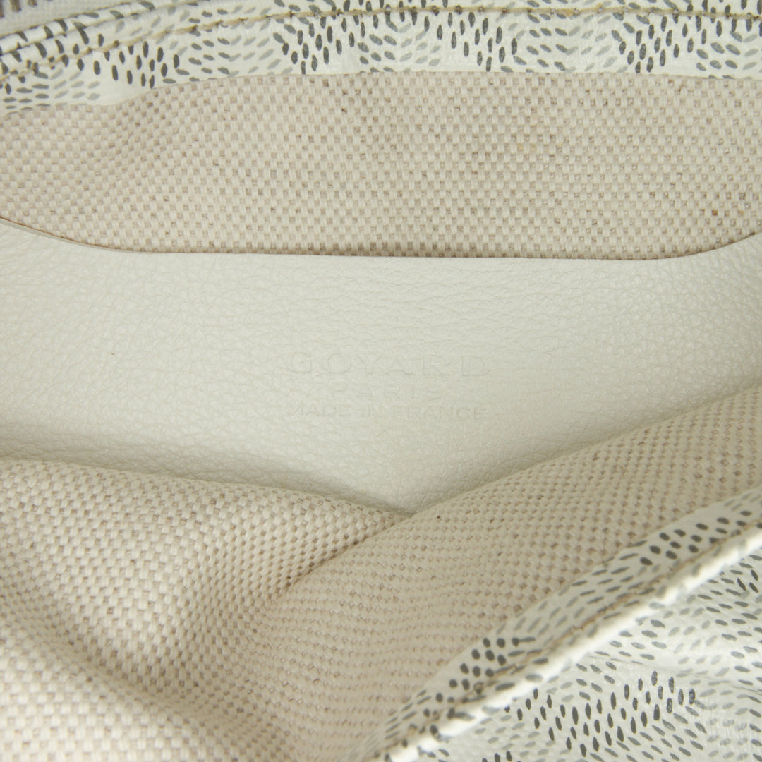 Goyardine Plumet Pocket Wallet White - Gaby Paris