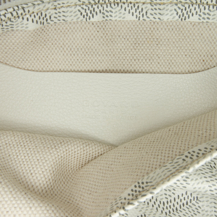 Goyardine Plumet Pocket Wallet White - Gaby Paris