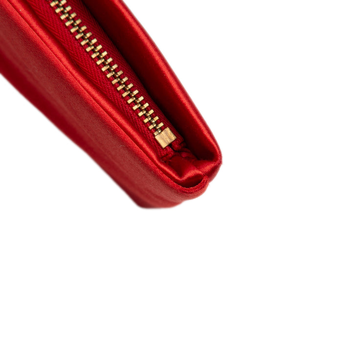 Valentino Pleated Satin Bow Pochette