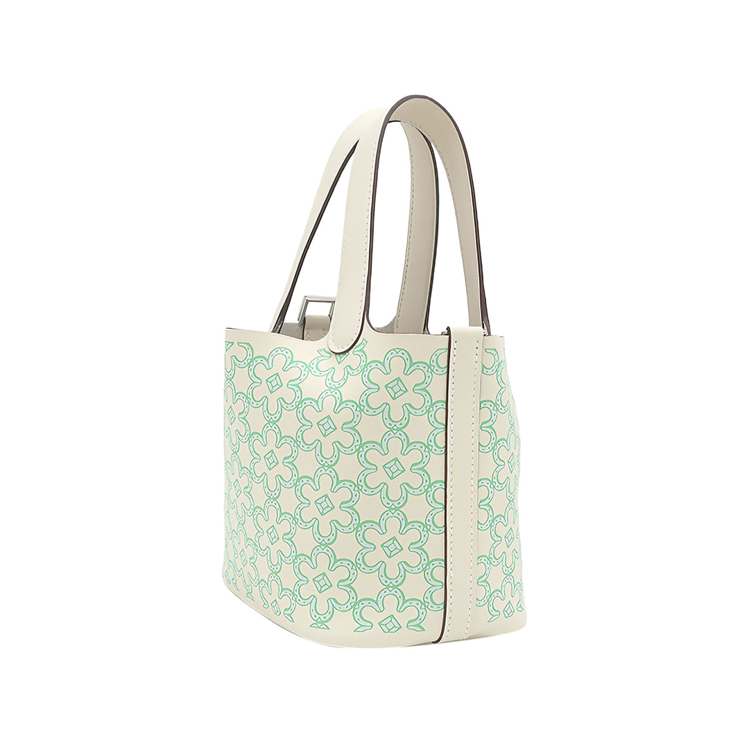 Hermès Lucky Daisy Picotin Lock 14 Micro Swift Vert – vue 2 – GABY PARIS