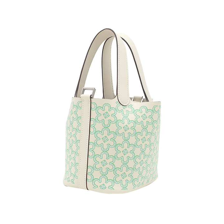 Hermès Lucky Daisy Picotin Lock 14 Micro Swift Vert – vue 7 – GABY PARIS
