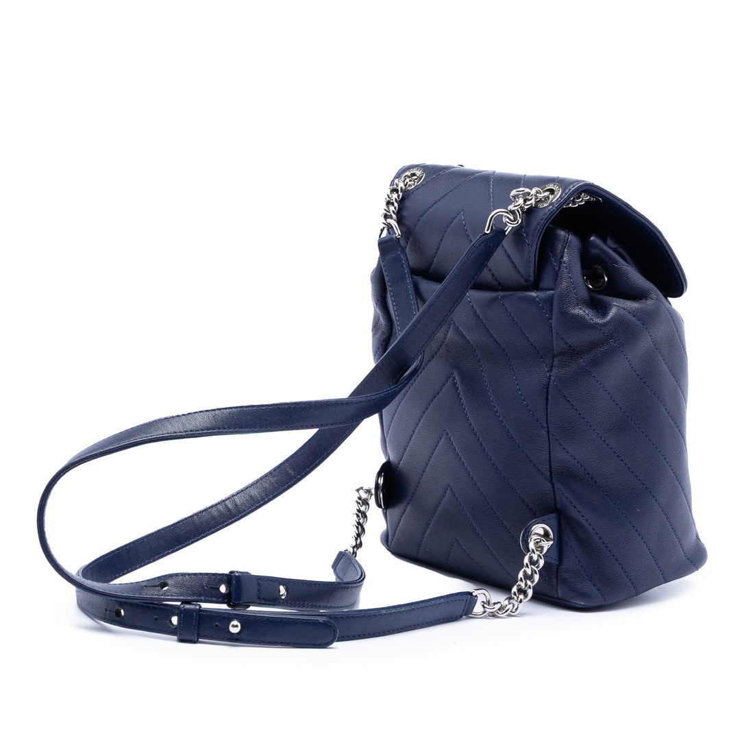 Chanel Chevron Urban Spirit Sac à dos Mini Cuir d'agneau