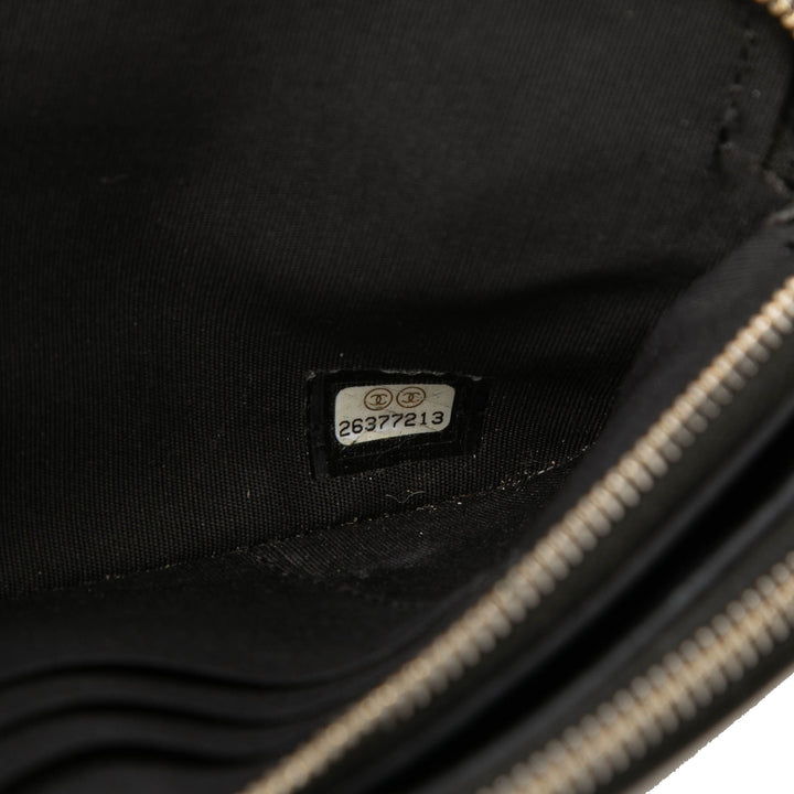 Chanel Matelassé Cuir d’agneau Boy Double Zip Wallet on Chain