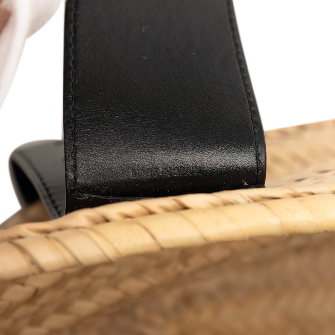 Chloé Medium Raffia et Smooth Cuir de veau Sense Basket Cabas