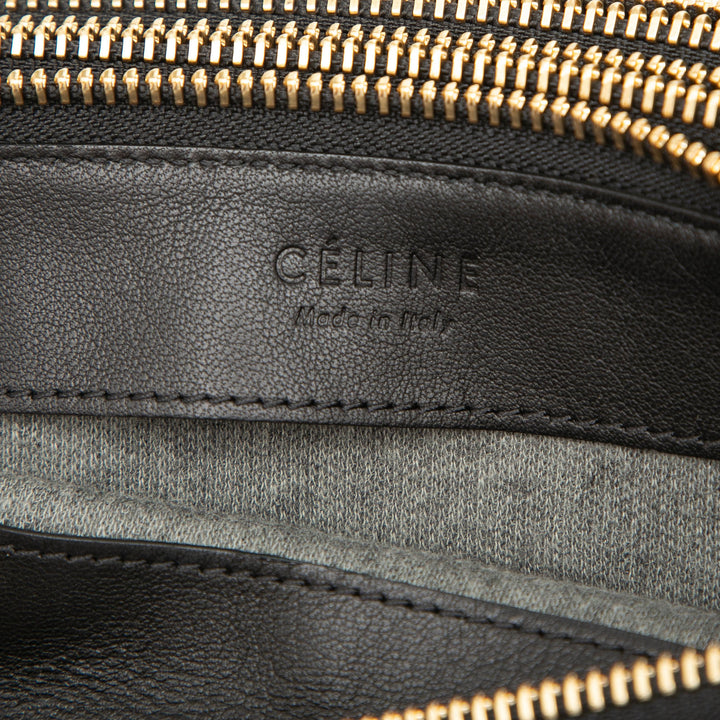 Trio Sac Petit Cuir d'agneau Noir