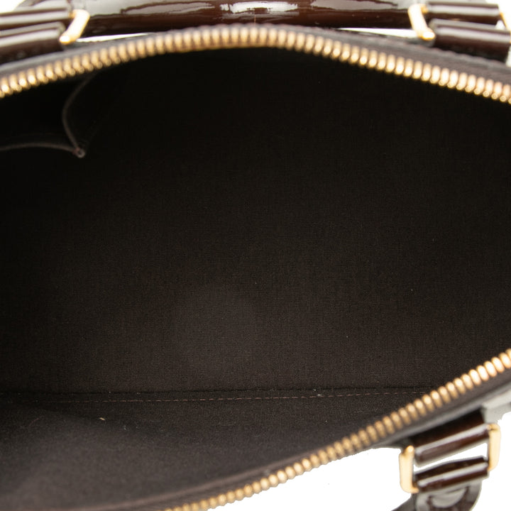 Alma PM Cuir verni Monogram Violet