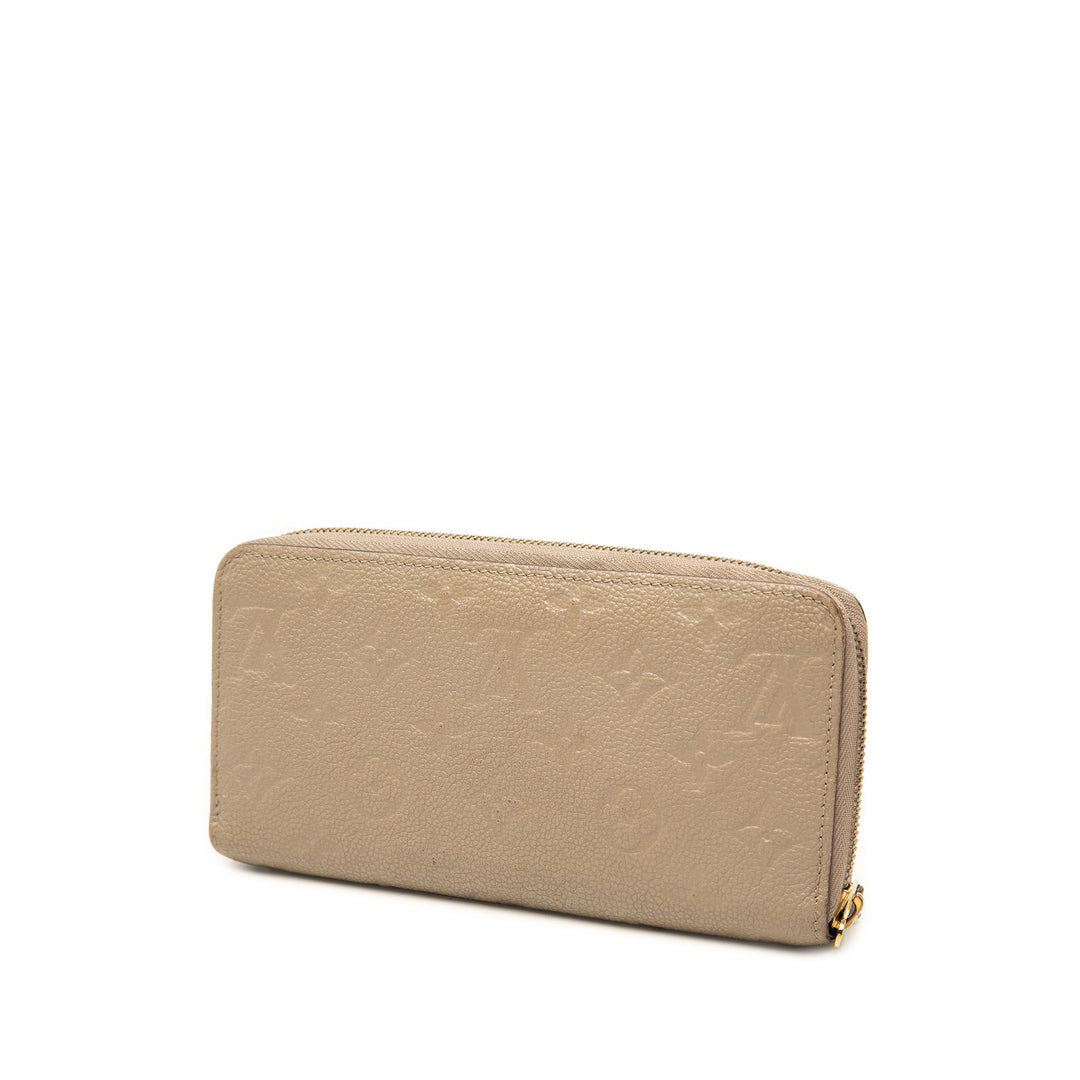 Zippy Portefeuille long Monogram Empreinte Beige