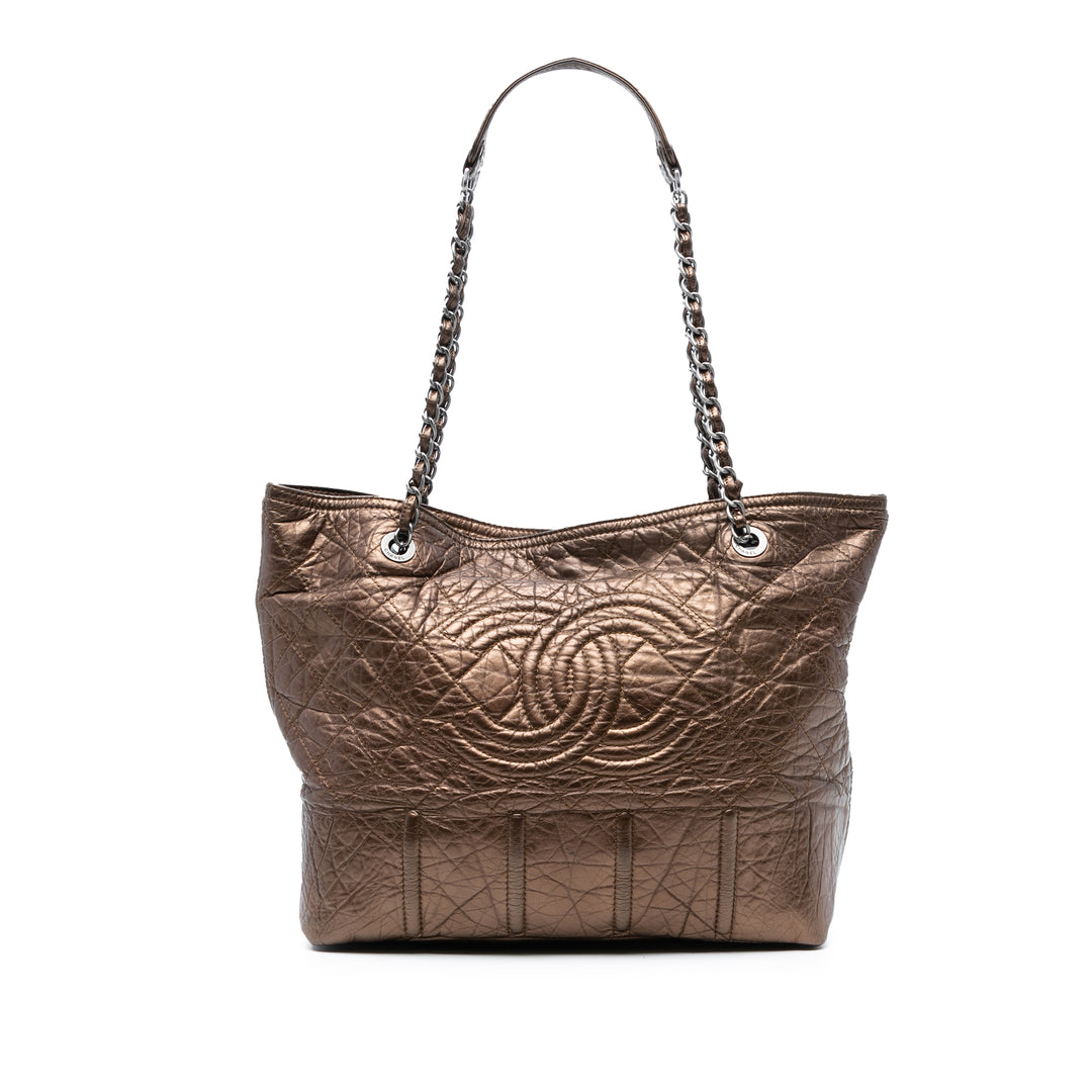 Chanel Distressed Cuir de veau Shopping In Moscow Cabas