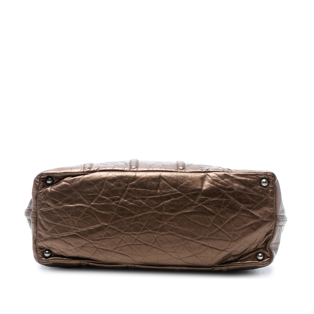 Chanel Distressed Cuir de veau Shopping In Moscow Cabas