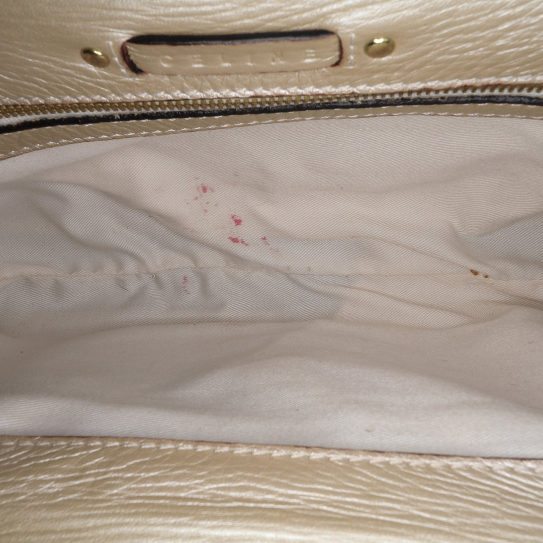 Leather Clutch Gold - Gaby Paris