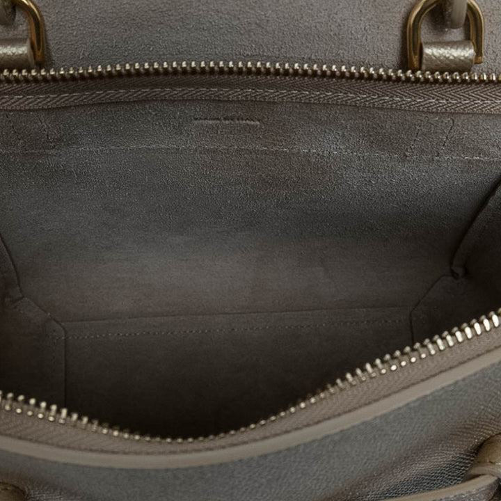 Celine grainé Sac ceinture Nano Cuir de veau grainé Doré – vue 5 – GABY PARIS