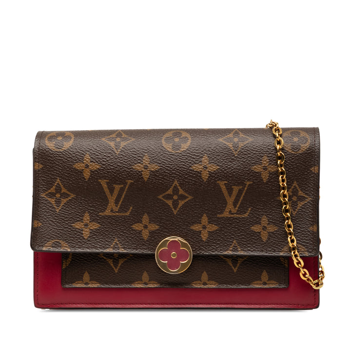 Louis Vuitton Monogram Flore Wallet on Chain