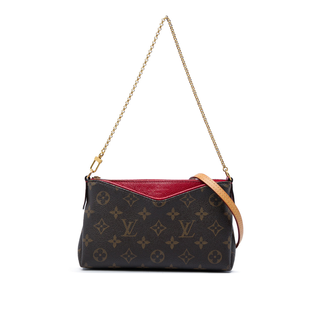Louis Vuitton Pallas Pochette Monogram Marron – vue principale – GABY PARIS