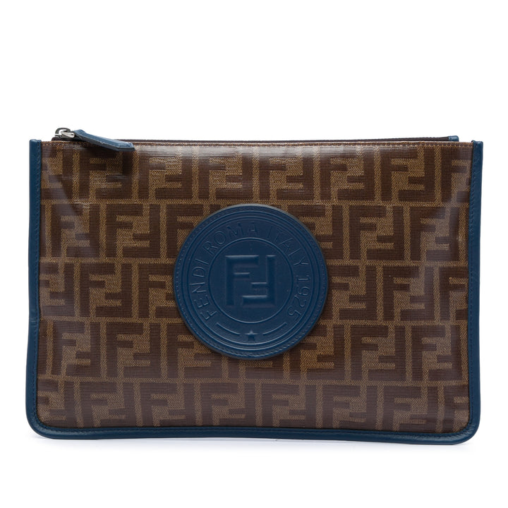 Fendi Zucca Coated Toile Pochette