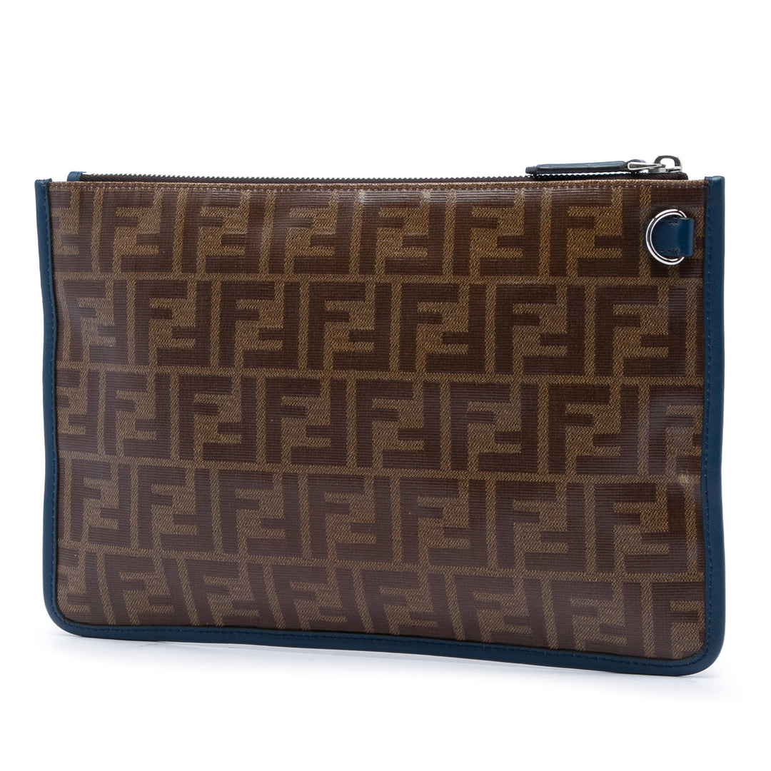 Fendi Zucca Coated Toile Pochette
