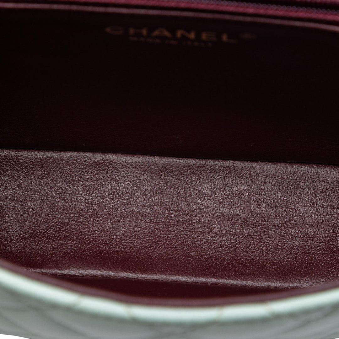Chanel Matelassé Two Tone Day à rabat Petit Cuir d'agneau