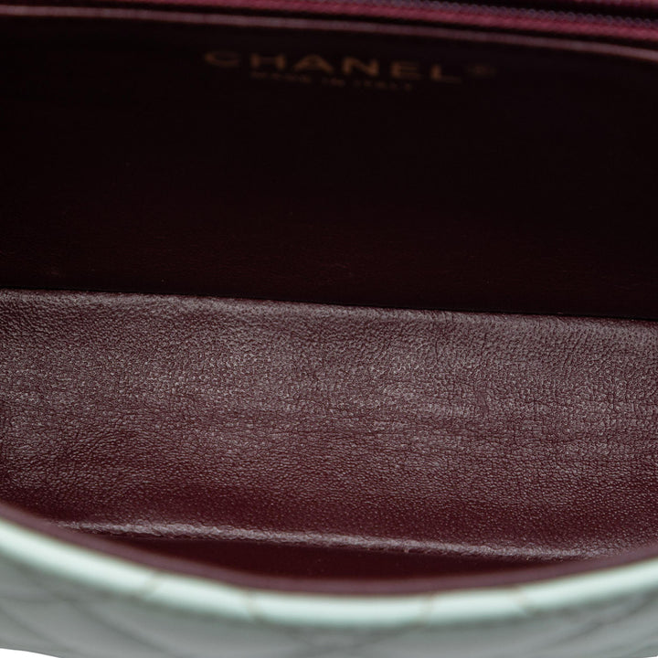 Chanel Matelassé Two Tone Day à rabat Petit Cuir d'agneau
