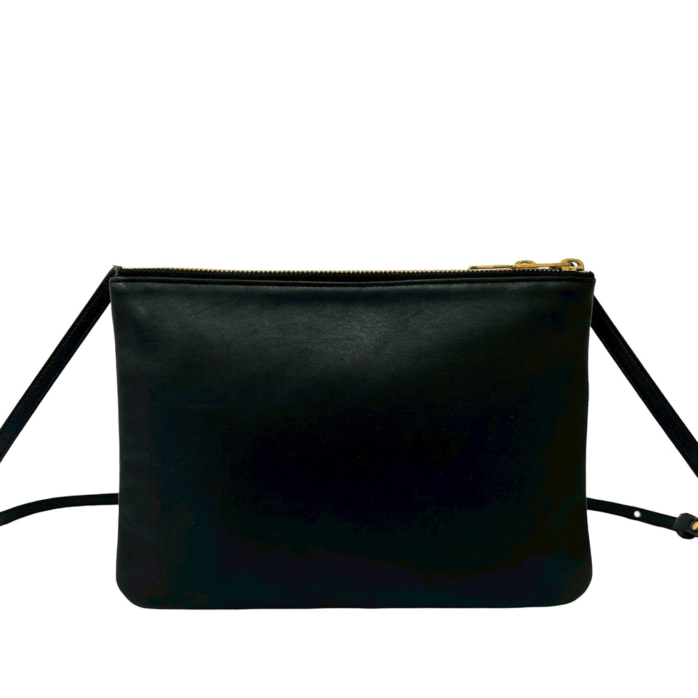 Celine Trio Sac Grand Cuir d'agneau Noir – vue 2 – GABY PARIS