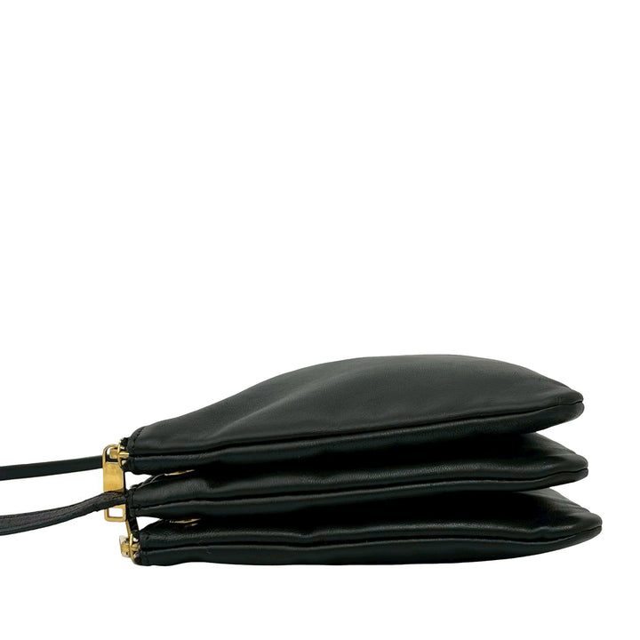Celine Trio Sac Grand Cuir d'agneau Noir – vue 7 – GABY PARIS