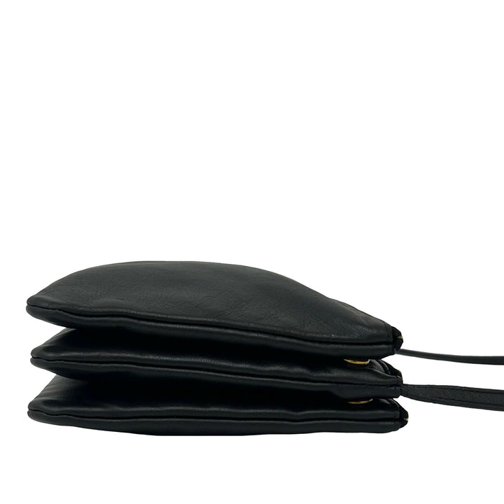 Celine Trio Sac Grand Cuir d'agneau Noir – vue 8 – GABY PARIS