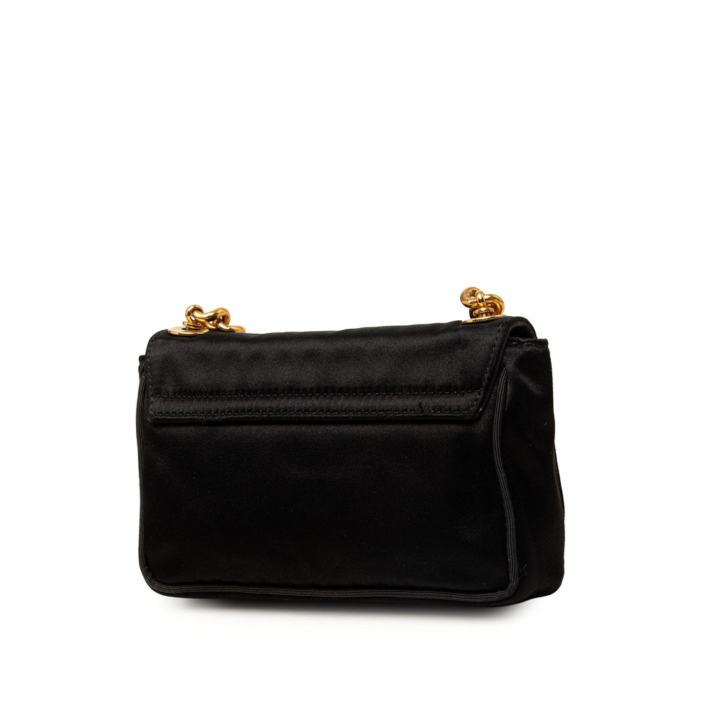 Dolce & Gabbana Sac bandoulière Cristal Orné Miss Stone Chaîne Noir – vue 2 – GABY PARIS
