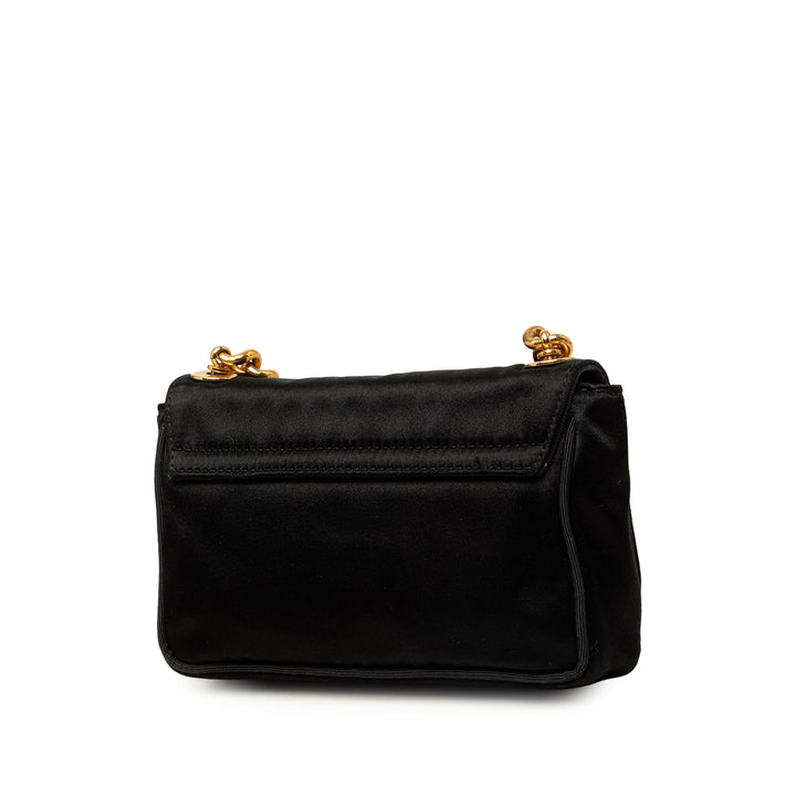 Dolce & Gabbana Sac bandoulière Cristal Orné Miss Stone Chaîne Noir – vue 2 – GABY PARIS