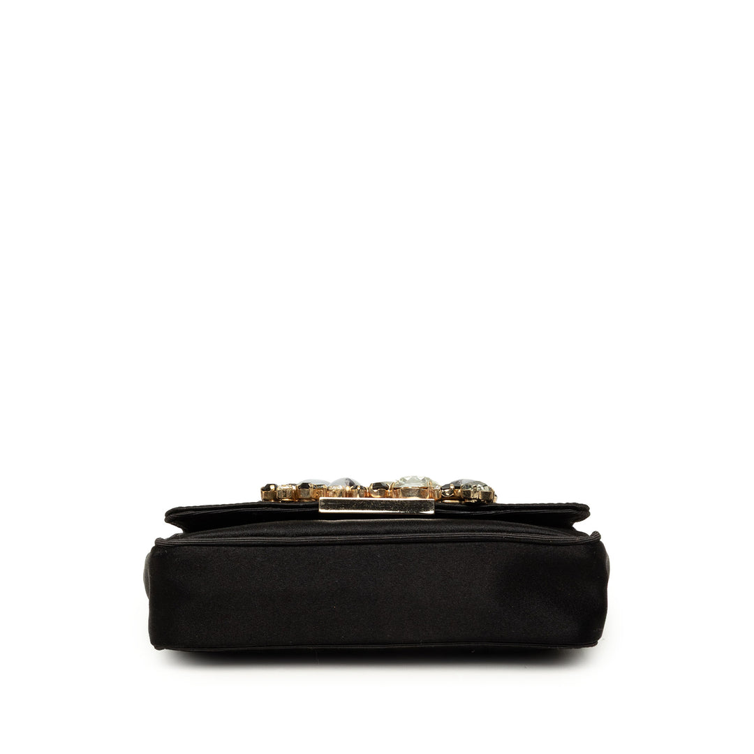 Dolce & Gabbana Sac bandoulière Cristal Orné Miss Stone Chaîne Noir – vue 3 – GABY PARIS