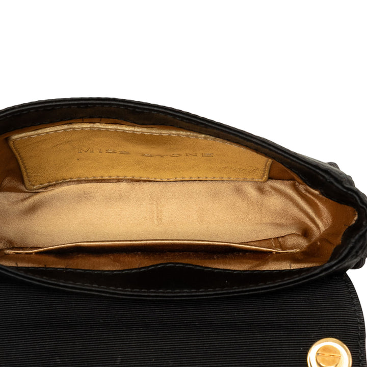Dolce & Gabbana Sac bandoulière Cristal Orné Miss Stone Chaîne Noir – vue 4 – GABY PARIS