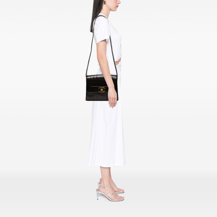 Chanel Vertical Quilt à rabat Cuir d'agneau