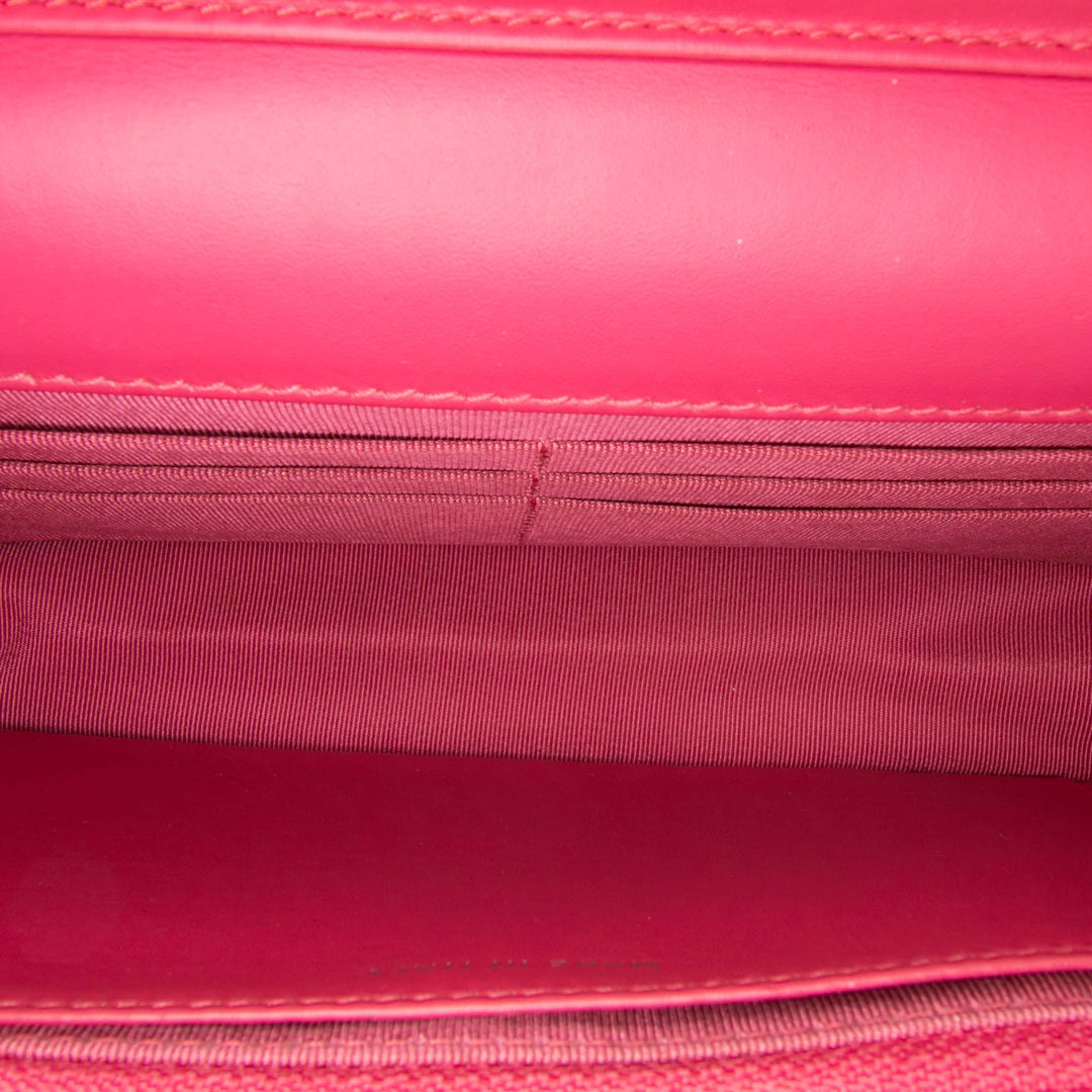 Bicolor Classic Patent Wallet On Chain Red - Gaby Paris