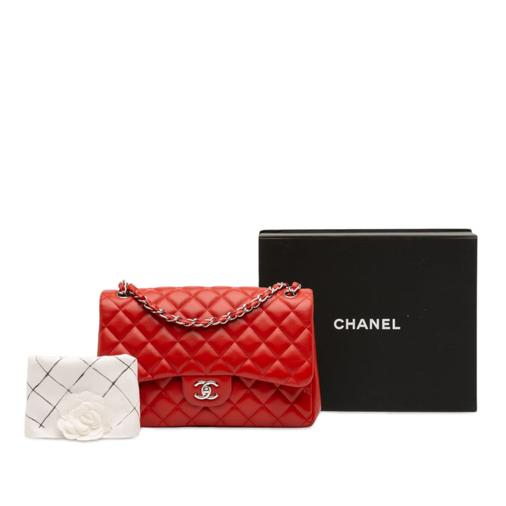 Chanel Jumbo Classic Cuir d’agneau Double rabat