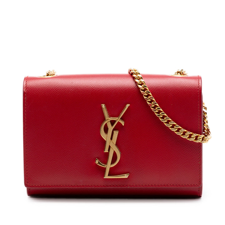 Saint Laurent Small Grain De Poudre Monogram Kate Sac porté croisé