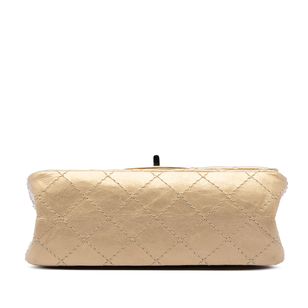 Chanel Matelassé vieilli Cuir de veau Reissue 2.55 Double rabat 224