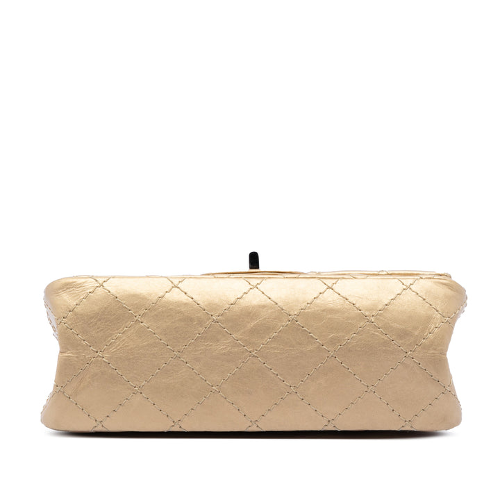 Chanel Matelassé vieilli Cuir de veau Reissue 2.55 Double rabat 224