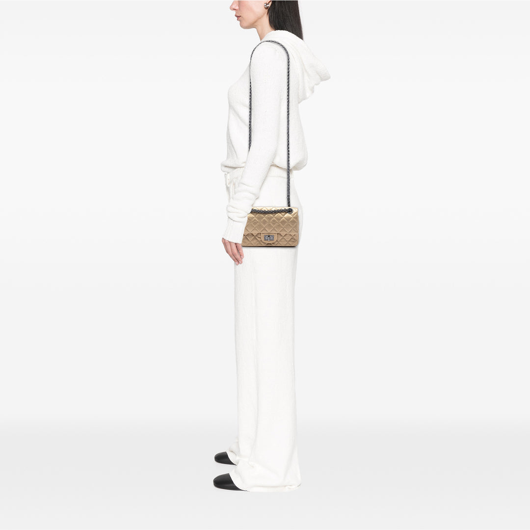 Chanel Matelassé vieilli Cuir de veau Reissue 2.55 Double rabat 224