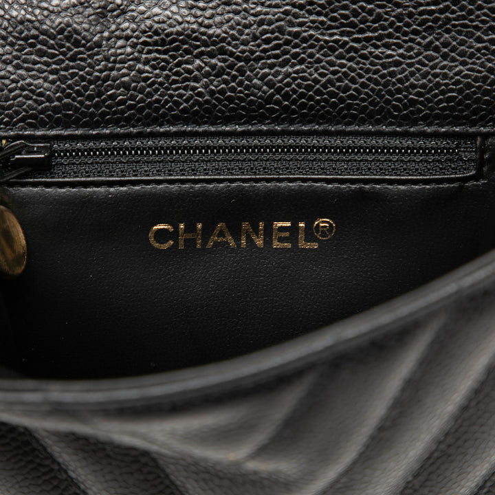 Chanel CC Chevron Caviar Sac ceinture