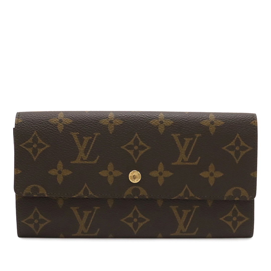 Louis Vuitton Monogram Porte Monnaie Credit Portefeuille long