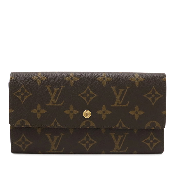 Louis Vuitton Monogram Porte Monnaie Credit Portefeuille long