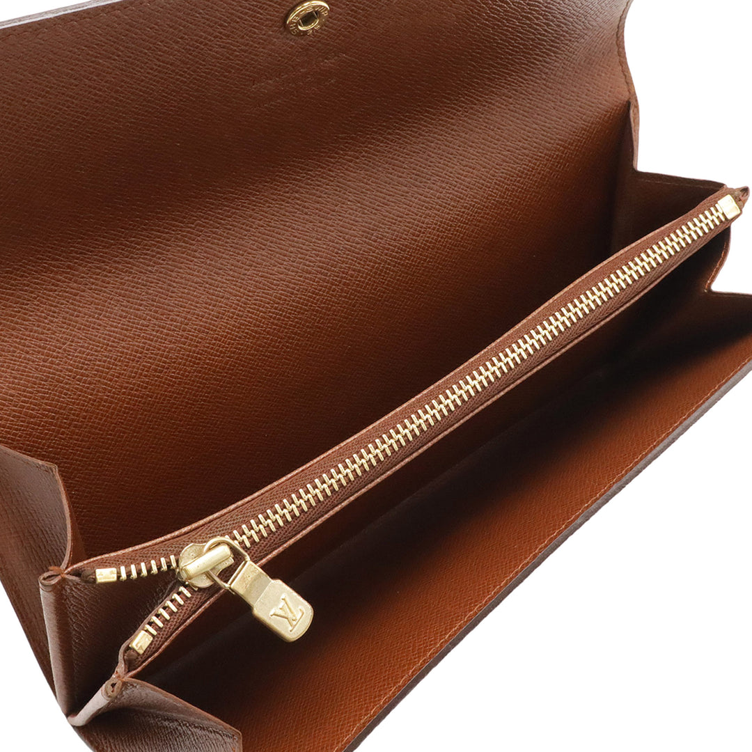 Louis Vuitton Monogram Porte Monnaie Credit Portefeuille long