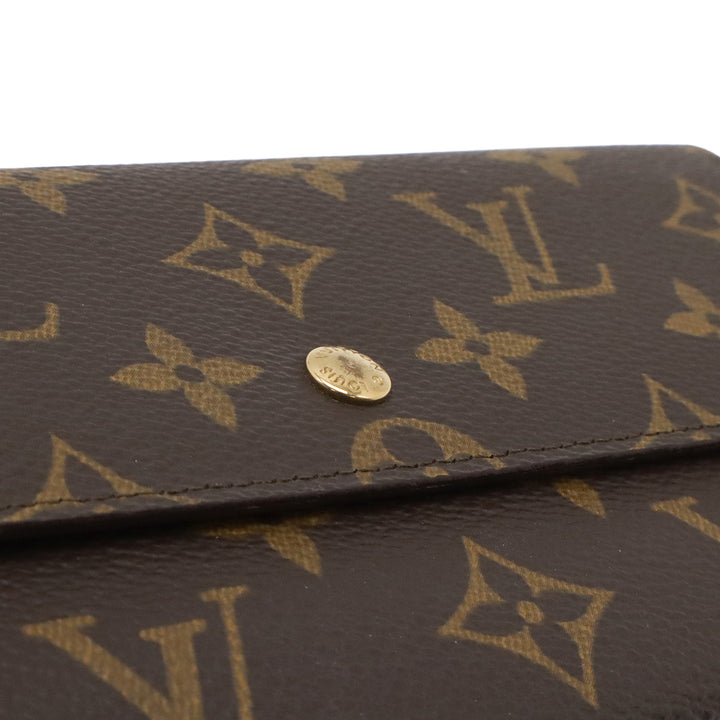 Louis Vuitton Monogram Porte Monnaie Credit Portefeuille long