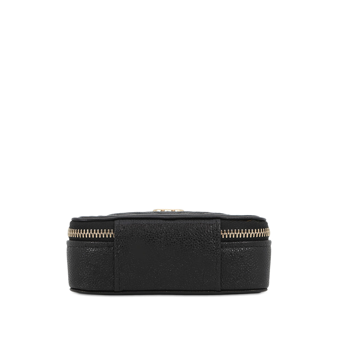 Chanel Chevron Boy Pochette avec chaîne Mini Cuir caviar Noir – vue 3 – GABY PARIS
