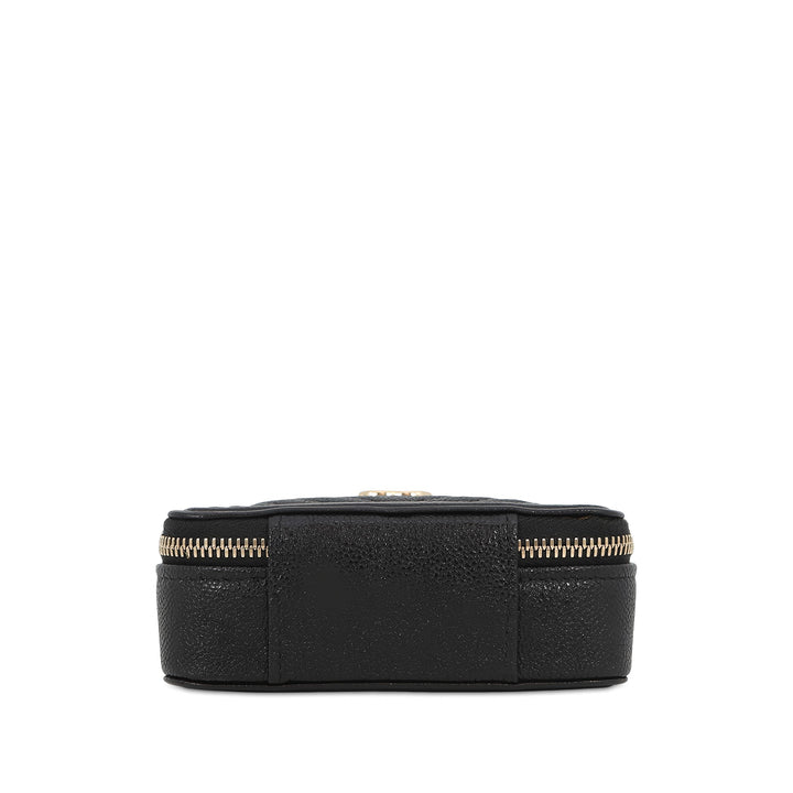 Chanel Chevron Boy Pochette avec chaîne Mini Cuir caviar Noir – vue 3 – GABY PARIS