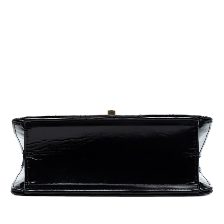 Chanel CC Matelassé Cuir verni Square à rabat