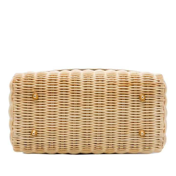 Dior Lady Dior Moyen Osier Beige – vue 3 – GABY PARIS