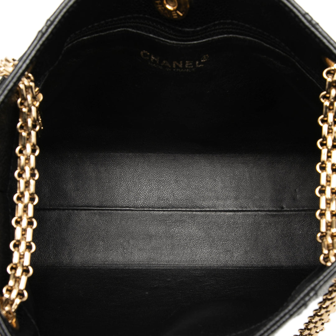 Chanel CC Caviar Chain Shopping Cabas