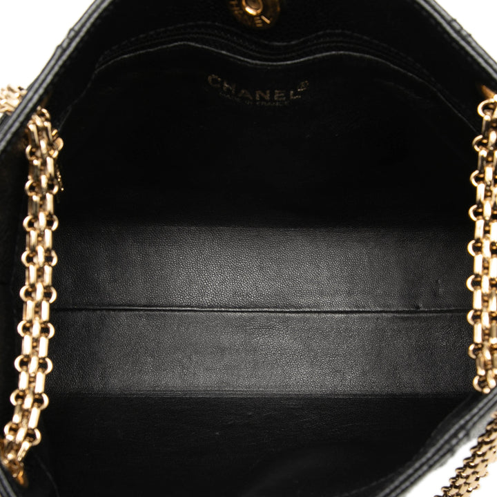 Chanel CC Caviar Chain Shopping Cabas