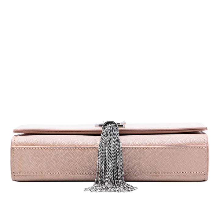 Saint Laurent Small Grain de Poudre Monogram Kate Pompon Sac porté croisé