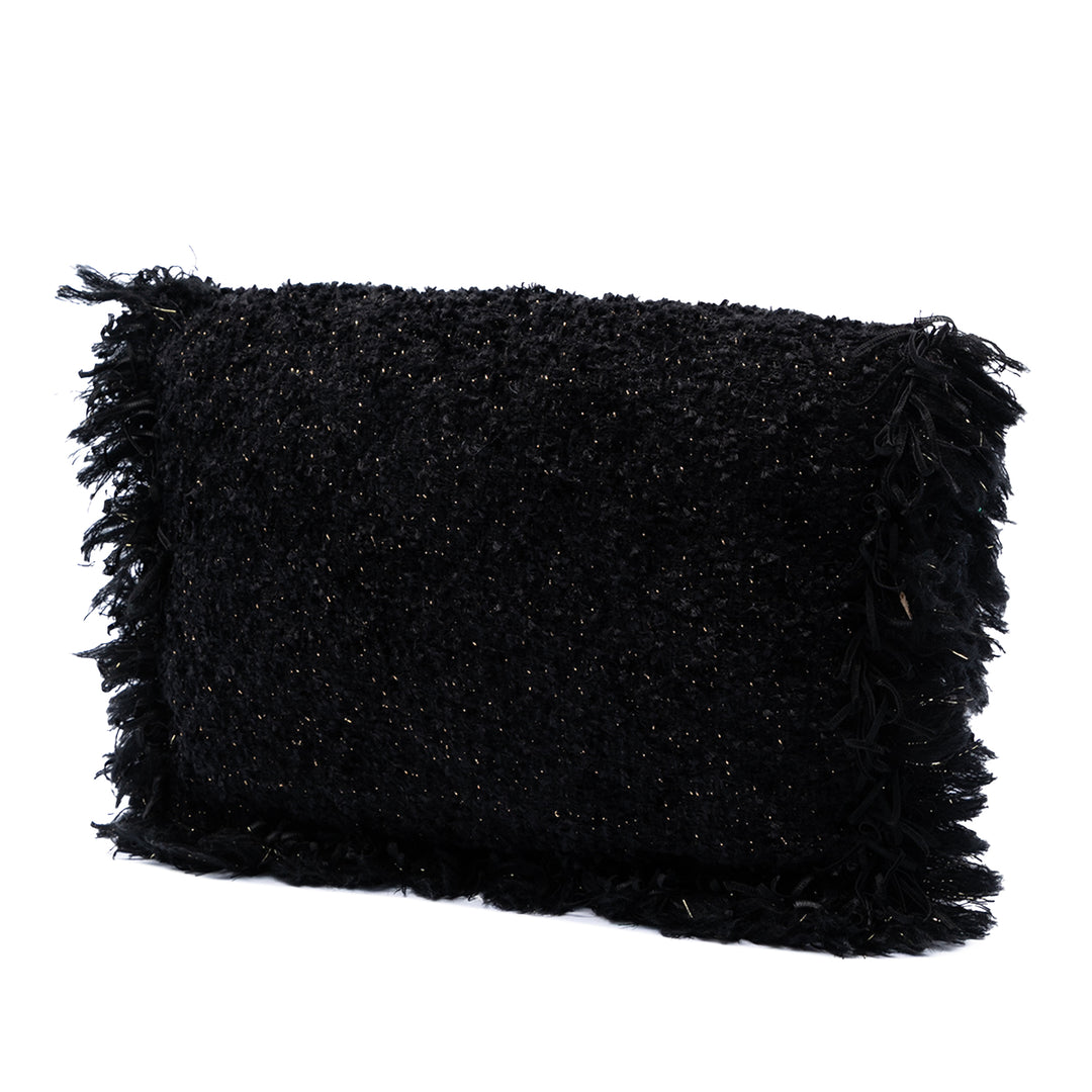 Chanel Paris Cosmopolite Tweed Fringe Pochette